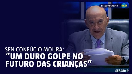 Senador fala sobre situação de escola: "duro golpe no futuro"