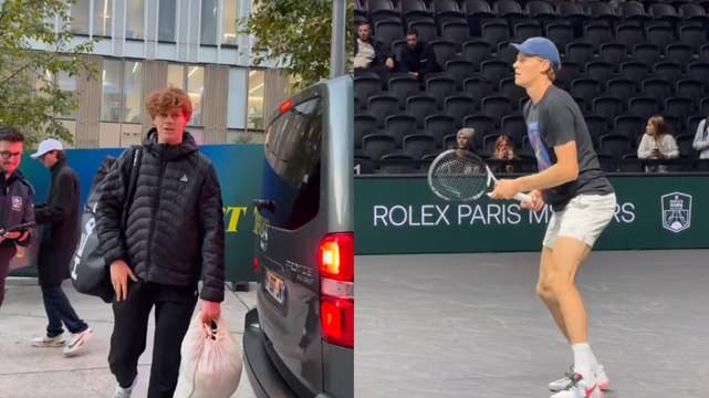 Rolex Paris Masters 2025 - Titré à Vienne dimanche, Jannik Sinner est déjà sur les courts au Rolex Paris Masters