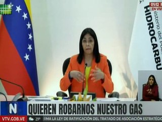 Vpdta. Rodríguez aseveró que EE. UU. pretende instalar una "guerra de hidrocarburos" en el Caribe