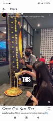 This restaurant serves a one-foot cheese pull 🧀✨ A viral food idea turning customers into free marketers — creative, camera-ready, and oh-so-satisfying! fair use for commentary and education. #CraftlyReacts #CheesePull #Rest Reacts | DIY videos | crafts