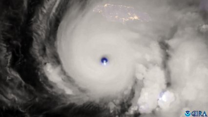 Así se ve el huracán Melissa (categoría 5) desde el espacio