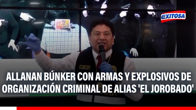 'Los Sanguinarios de la Construcción': Allanan búnker con armas y explosivos de organización criminal de alias 'El Jorobado'