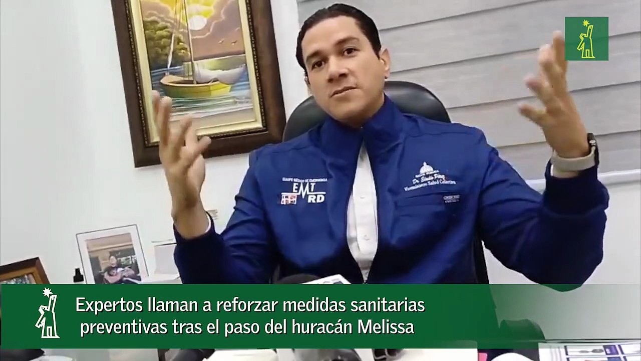 Expertos llaman a reforzar medidas sanitarias preventivas tras el paso del huracán Melissa
