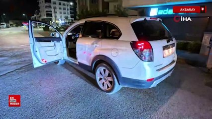 Aksaray'da çalışır vaziyette kapısı açık araçta sızan şahıs ekipleri alarma geçirdi