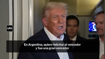 Donald Trump se atribuye la victoria de Javier Milei en Argentina: “Le di un respaldo enorme”