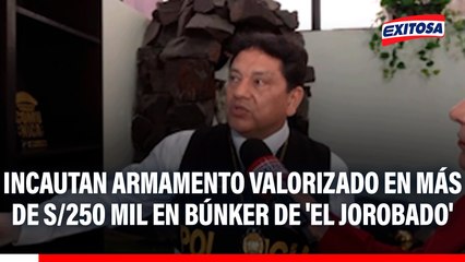 Allanan bunker de la banda de 'EL Jorobado': Incautan armamento de guerra valorizado en más de S/250 mil