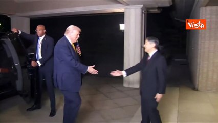 Trump ricevuto dall'Imperatore giapponese Naruhito a Palazzo Imperiale a Tokyo