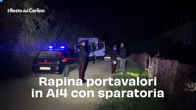 Rapina portavalori in A14 con sparatoria