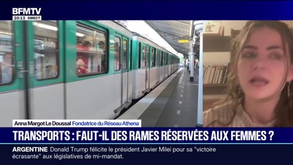 "Est-ce que les femmes sont égalitaires aux hommes dans l'espace public? Je ne le pense pas. Les femmes doivent anticiper le moindre de leur trajet", déclare Anna Margot Le Doussal, fondatrice du Réseau Athena, après la tentative de viol dans le RER C