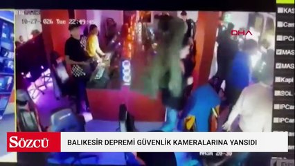 6.1'lik deprem güvenlik kameralarına yansıdı