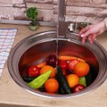 Crazy idea on how you can wash your fruits & veggies!