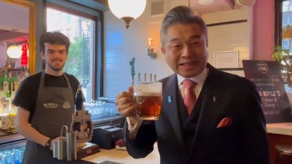 Japanese ambassador embraces classic Scouse cuisine and slang
