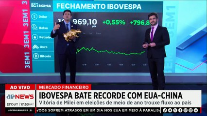 Ibovespa bate recorde com EUA-China e Lula-Trump | FECHAMENTO TOURO DE OURO