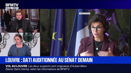 Braquage au musée du Louvre: la ministre de la Culture Rachida Dati auditionnée au Sénat ce mardi