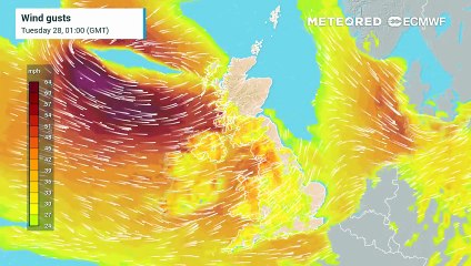 Gusty winds in the Northwestern quarter of the country today and tomorrow