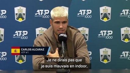 Rolex Paris Masters - Alcaraz : "Je ne suis pas mauvais en indoor, mais d'autres sont meilleurs que moi"