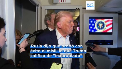 Trump insta a Putin a poner fin a la guerra en Ucrania "en lugar de probar misiles"