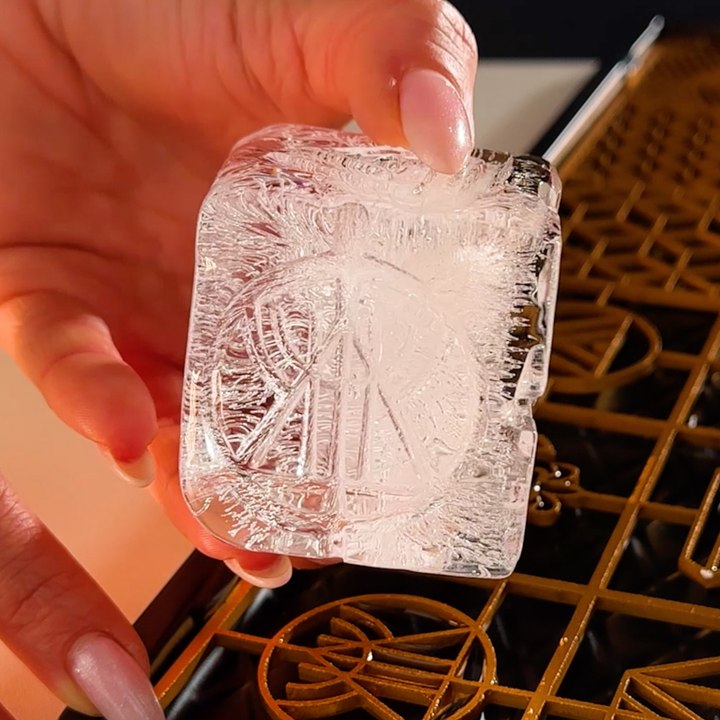 Custom Ice Cube Designs with Pattern Mat 🍹