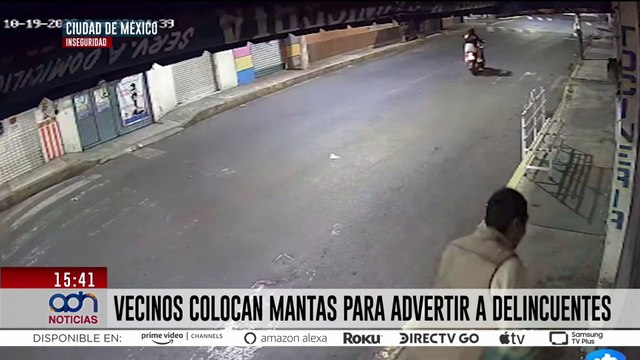 ¡Hartos de la inseguridad! Vecinos de dos colonias de Iztapalapa colocan mantas contra delincuentes