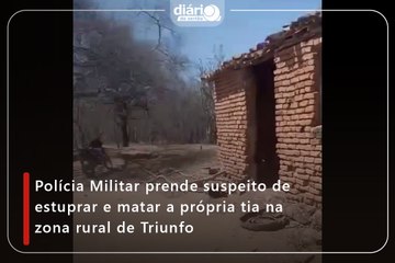 Polícia Militar prende suspeito de estuprar e matar a própria tia na zona rural de Triunfo