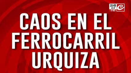 Caos en el Tren Urquiza: se prendió fuego un vagón