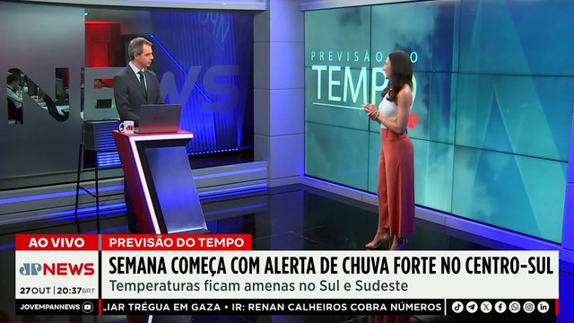 Previsão do tempo: Alerta de temporais no Sul, Sudeste e Centro-Oeste