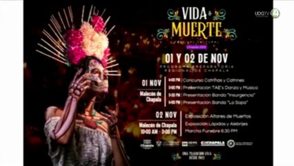 Tecnología y tradición se unen en el Festival de Día de Muertos del Malecón de Chapala