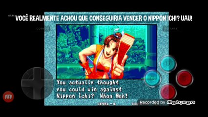 Fatal Fury 3 Bob Wilson vs Mai Shiranui fala de vitória da Mai Shiranui em português