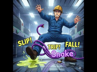 مشاكل مكان العمل الانزلاقات والتعثر و السقوط