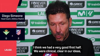 Simeone proud of 'collective' effort as Atlético beat Betis