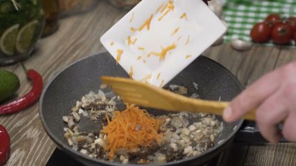 74 Zucchini Stuffed with Bulgur and Mushrooms