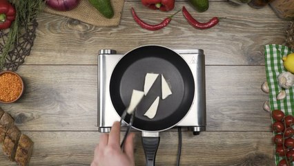 60 Mung Beans with Asparagus and Halloumi Cheese