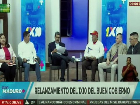 Presidente Nicolás Maduro designó nuevos padrinos del Sistema 1X10