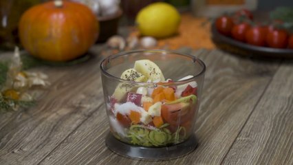 95 Rice noodles with eggplant in adjika