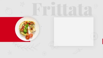 Omelette with cherry tomatoes and Roquefort cheese