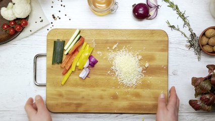 21. Salad with Poached Egg and Vegetables