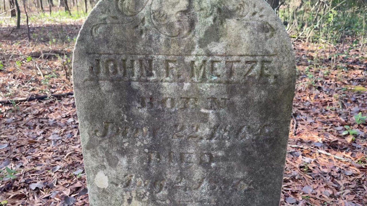 1800’s Lost Cemetery In Front Of Derelict Abandoned Buildings - Original Owners Graves