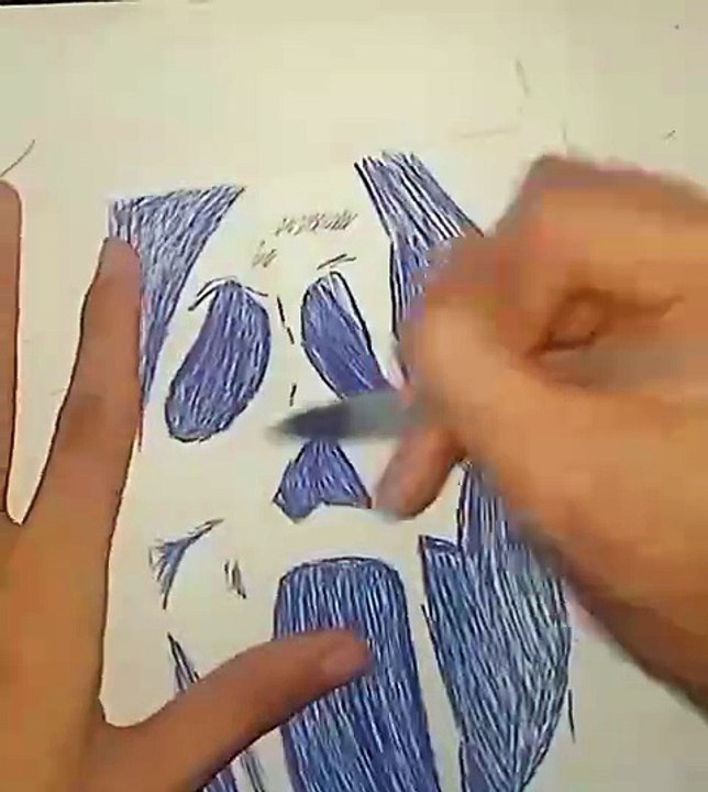 Ghostface Scream Drawing - Halloween 🎃😱