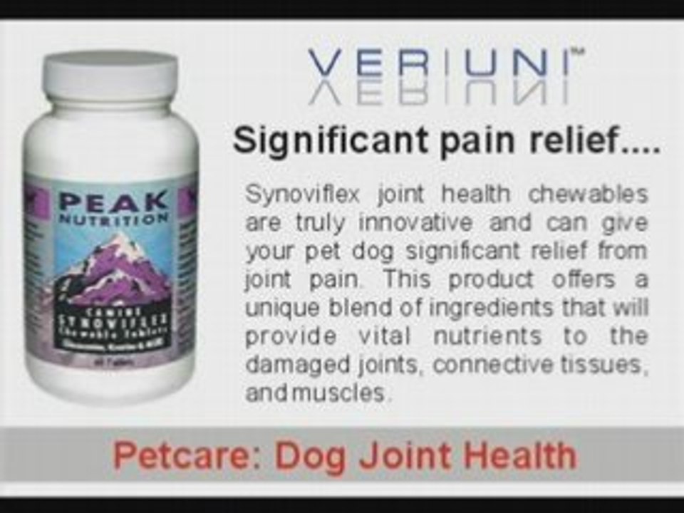 Dog Joint Health | Canine Synoviflex | Treat Dog Joint Pain