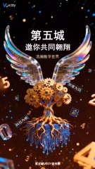 浩瀚数字世界科技为根创意为羽第五城邀你共同翱翔 #谢章 #第五城 #元宇宙