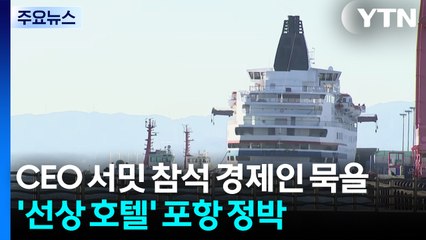 CEO 서밋 참석 경제인 묵을 '선상 호텔' 포항 정박 / YTN