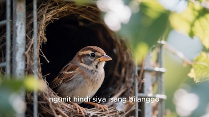 “Ako’y walang pakpak, ako’y nakalilipad.Hindi sa sarili kong lakas, kundi sa tiwala ko sa hangin.”