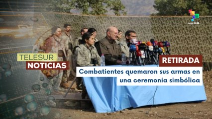 Partido de Trabajadores de Kurdistán anunció retirada de sus tropas de Türkiye