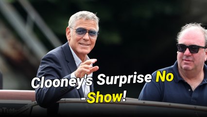 George Clooney Misses Venice Film Festival Last Minute Due to Illness