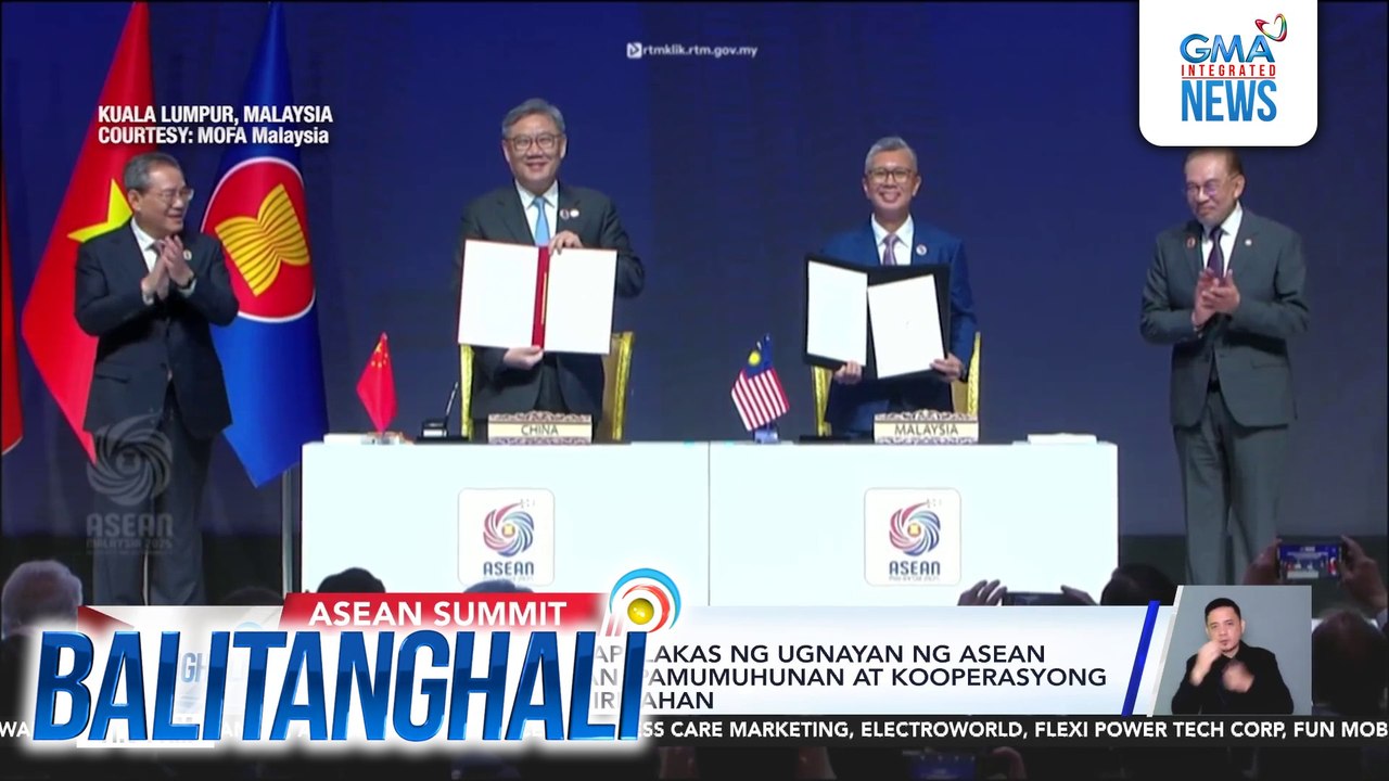 Kasunduan na magpapalakas ng ugnayan ng ASEAN sa kalakalan, pamumuhunan at kooperasyong pang-ekonomiya, pinirmahan | Balitanghali