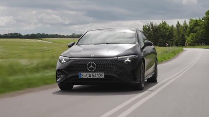 Mercedes-Benz CLA with EQ Technology - MANUFAKTUR in Cosmos Black Magno Driving Video