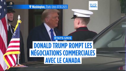 Donald Trump rompt les négociations commerciales avec le Canada, après la diffusion d'une pub