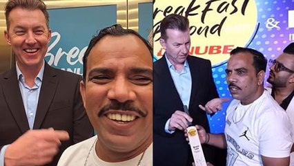 Brett Lee With10 Wala Biscuit Viral Man Shadab Jakati Dubai Video Viral, Fans Shocked, New Net Worth