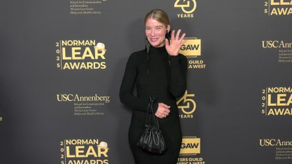 Tessa Ferrer attends the 2025 Norman Lear Awards red carpet