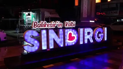 Sındırgı'da 6.1'lik deprem havadan görüntülendi